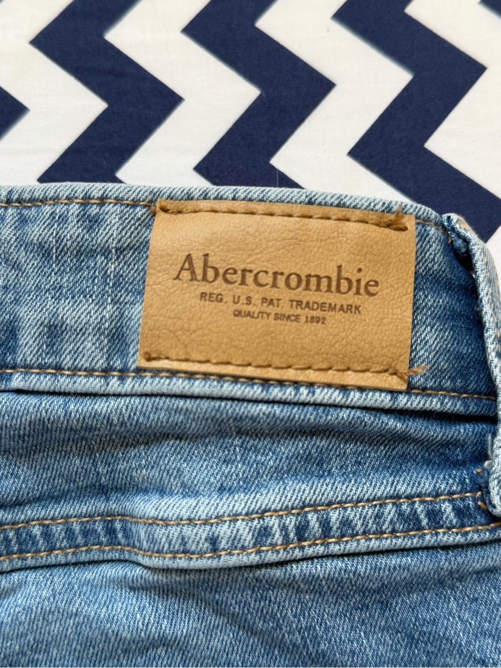 Abercrombie & Fitch Light Wash Wide Leg Jeans